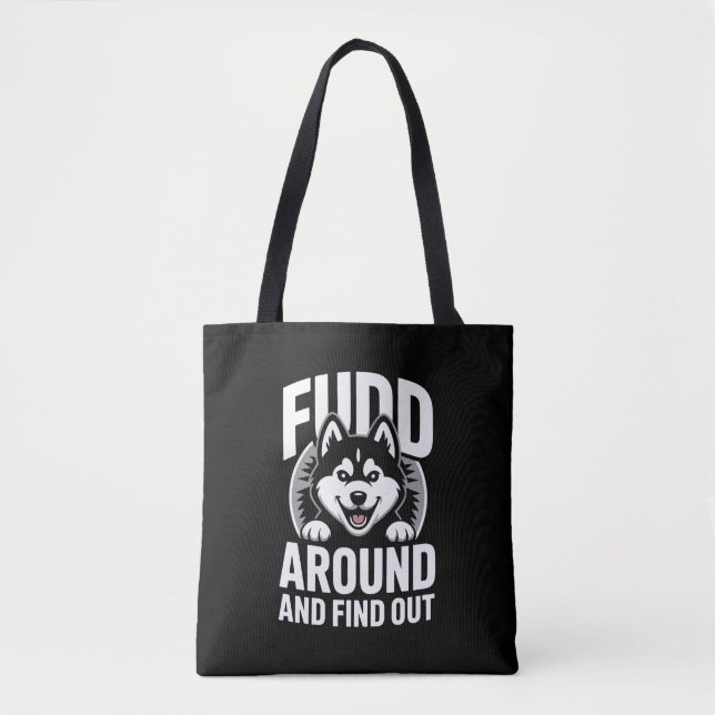Tote Bag Faire le fou et découvrir (Devant)