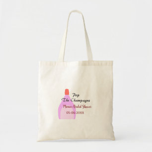 Tote Bag Faire sauter le Champagne rose enterrement de vie