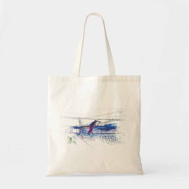 Tote Bag Faire tourner le deck - Trottinette freestyle (Devant)