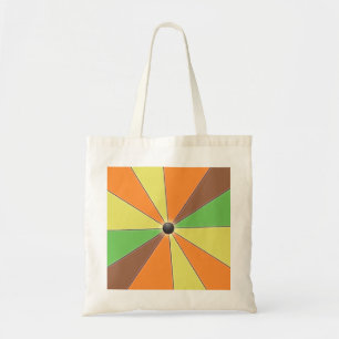 Tote Bag Faisceaux géométriques colorés oranges