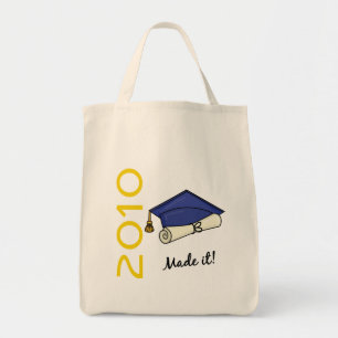Tote Bag Fait lui le casquette et le diplôme d'obtention d