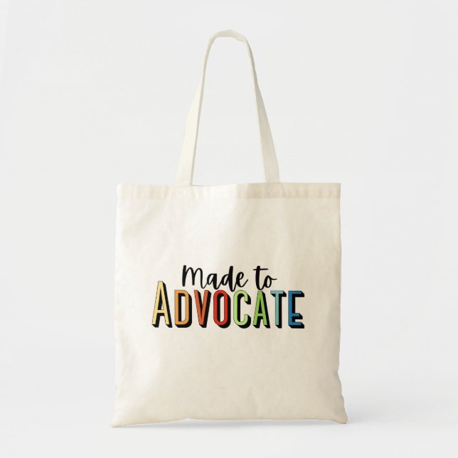 Tote Bag Fait pour défendre - Conseiller scolaire (Devant)