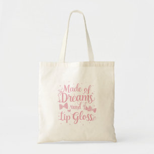 Tote Bag « Faite de rêves et de gloss pour les lèvres » Coq