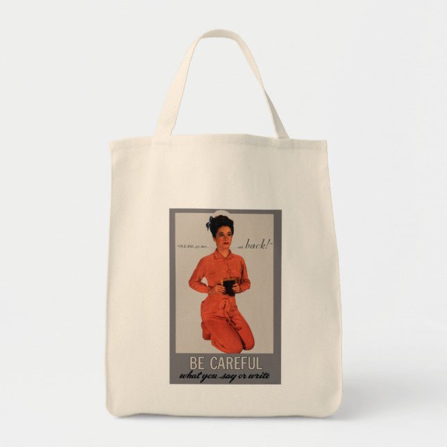 Tote Bag Faites attention à ce que vous dites et écrivez (Devant)