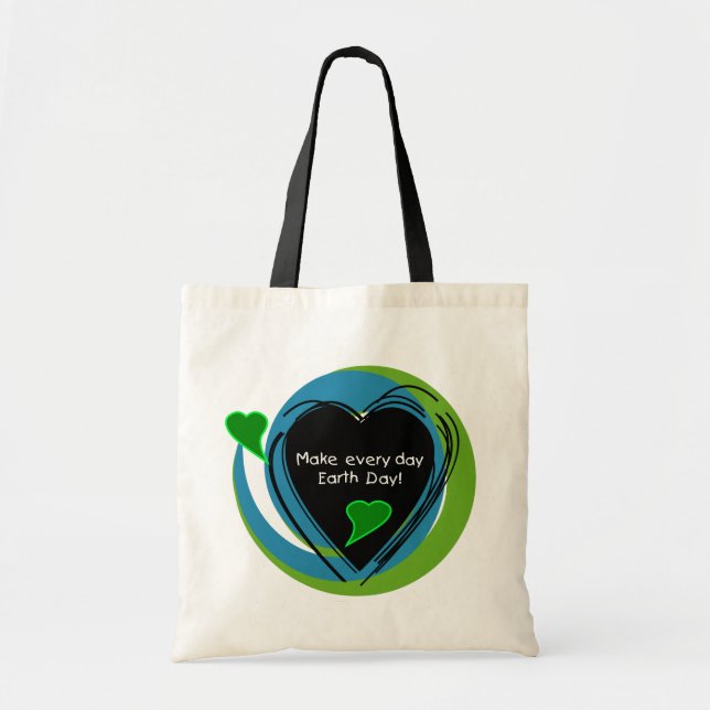 Tote Bag Faites chaque jour de la terre de jour (Devant)