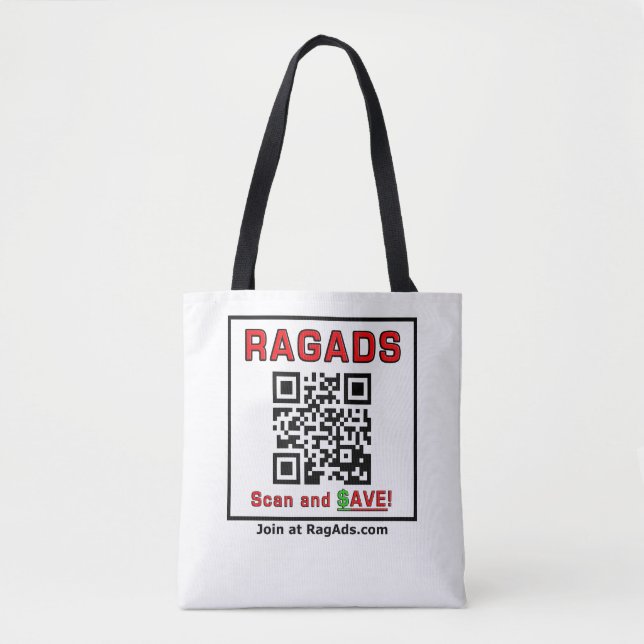 Tote Bag Faites la promotion des RAGADS et soyez PAYÉS ! (Devant)
