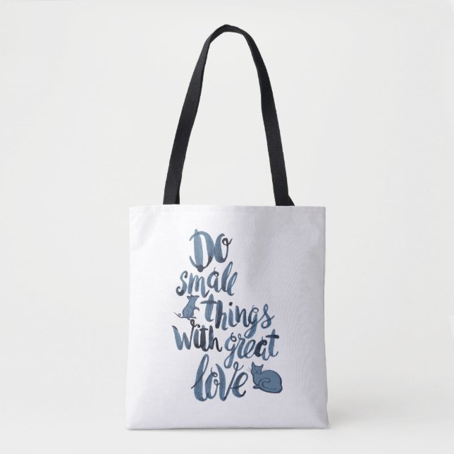Tote Bag Faites les petites choses avec grand amour (Devant)
