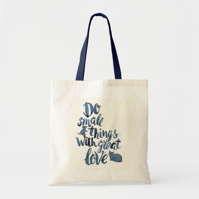 Tote Bag Faites les petites choses avec grand amour (Devant)