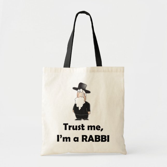 Tote Bag Faites-moi confiance je suis un rabbin - humour (Devant)