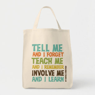 Tote Bag Faites- participermoi citation inspirée
