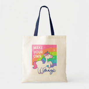 Tote Bag Faites votre propre magie Cute Unicorn