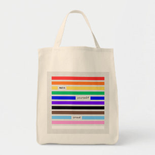 Tote Bag Faites-vous Fier Arc-en-ciel Caviardage Fierté 202