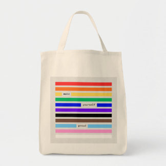 Tote Bag Faites-vous Fier Arc-en-ciel Caviardage Fierté 202