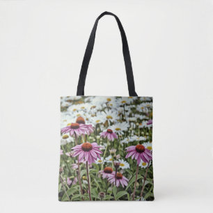 Tote Bag Faith Fleur sauvage Fourre-tout avec Écriture