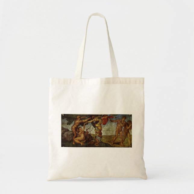 Tote Bag Fall from the Garden of Eden by Michelangelo (Devant)