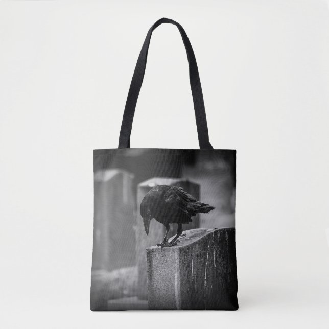 Tote Bag Falln Cemetery Crow (Devant)