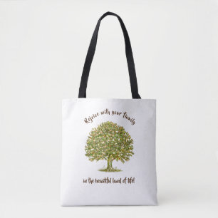 Tote Bag Famille citation maman Cadeau, arbre familial cade