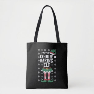 Tote Bag Famille Correspondant Le Cookie Baking Elf Noël