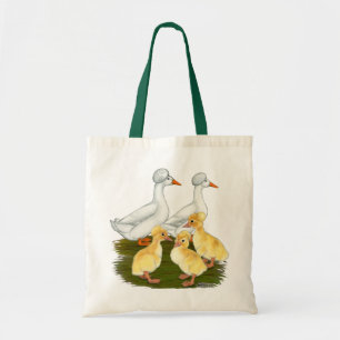 Tote Bag Famille crêtée de canard