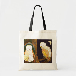 Tote Bag Famille de Chouette des bois