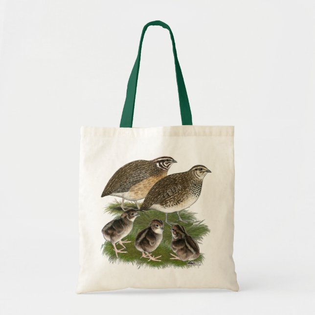 Tote Bag Famille des Cailles Coturnix (Devant)