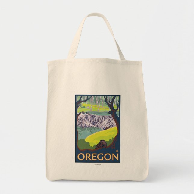 Tote Bag Famille des castors (Devant)