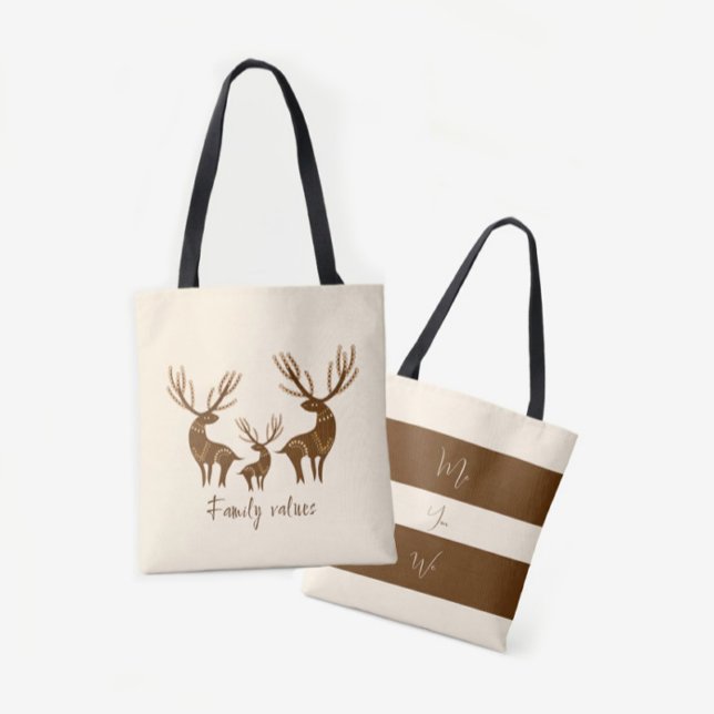 Tote Bag Famille des Deers (Créateur téléchargé)