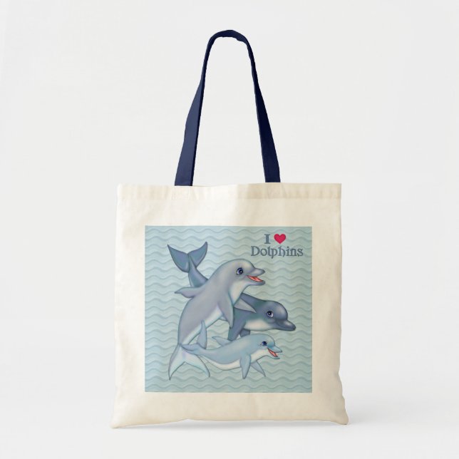 Tote Bag Famille Dolphin (Devant)