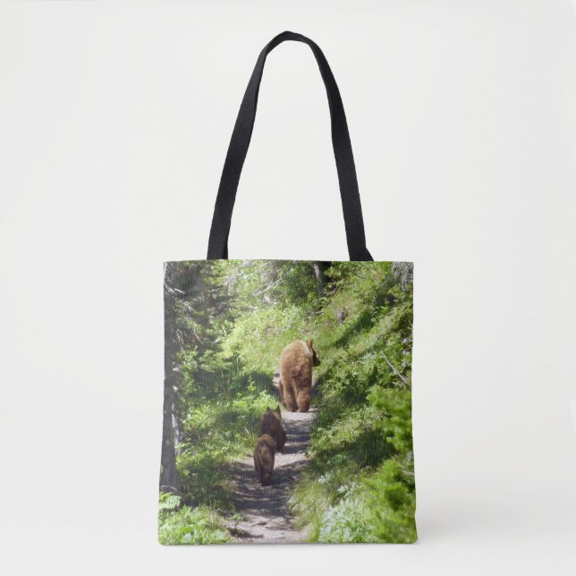 Tote Bag Famille d'ours Brown (Devant)
