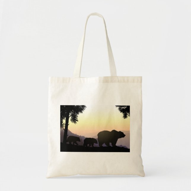 Tote Bag Famille Grizzly Bear (Devant)