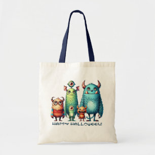 Tote Bag Famille Monster - Happy Halloween !