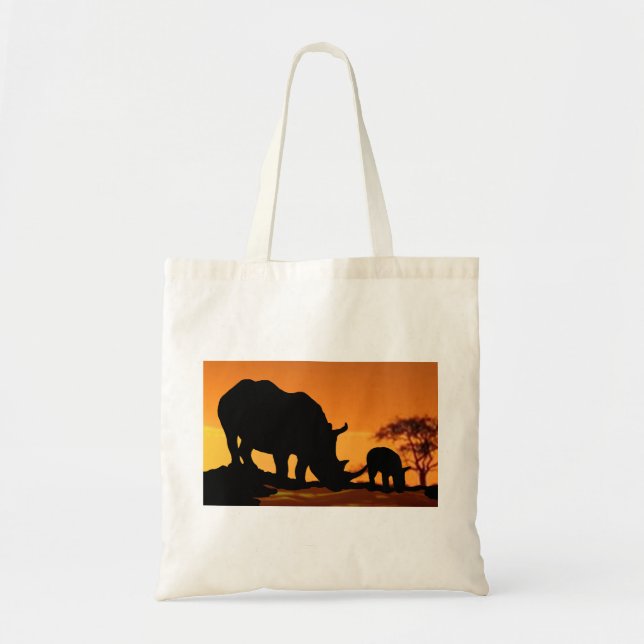 Tote Bag famille rhino (Devant)