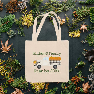 Tote Bag Family Reunion Farm Truck Matching Cute Fall