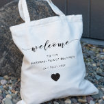 Tote Bag Family Reunion Welcome Bag, Black Text<br><div class="desc">Fill this lovely bag with favorite treats to welcome guests to your family reunion!</div>