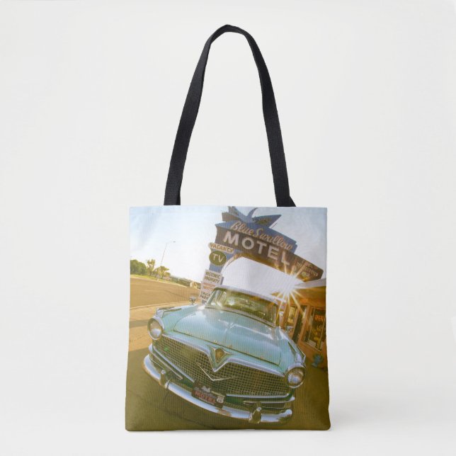 Tote Bag Famous Blue Swallow Motel on Route 66 (Devant)