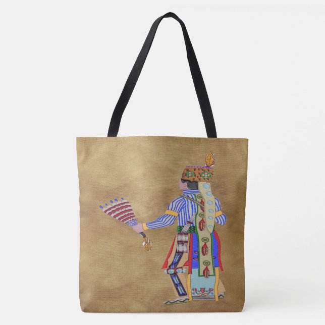 Tote Bag Fan Dancer Amérindienne (Devant)