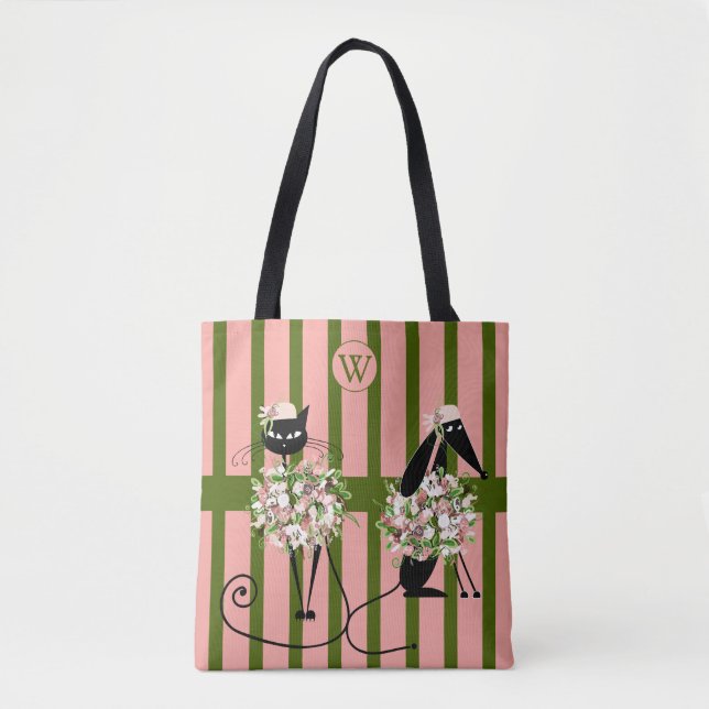 Tote Bag Fancy Chat & Dapper Chien Fourre-tout (Devant)