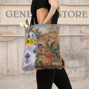 Tote Bag Fancy Llama et Renoir's Farmhouse