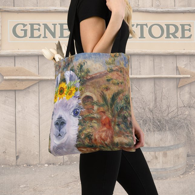 Tote Bag Fancy Llama et Renoir's Farmhouse (Créateur téléchargé)