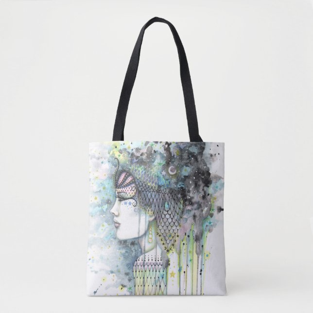 Tote Bag Fantaisie bohème de gitane céleste œuvre d'art (Devant)