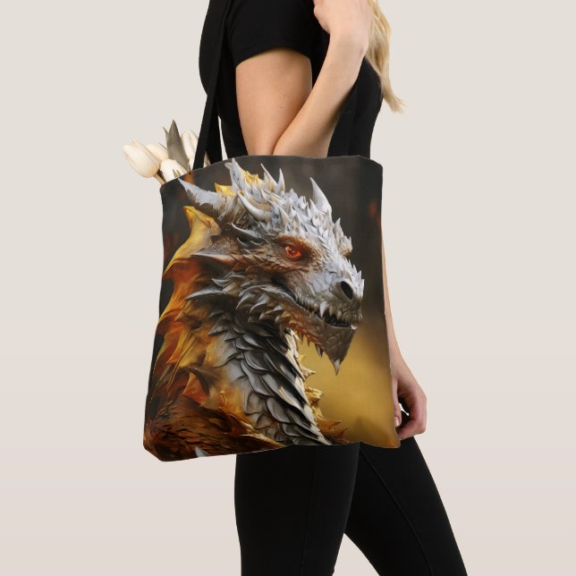 Tote Bag Fantaisie de dragon bête (De près)
