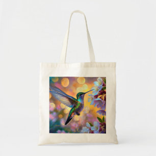 Tote Bag Fantaisie de fleurs de cerisier Colibri