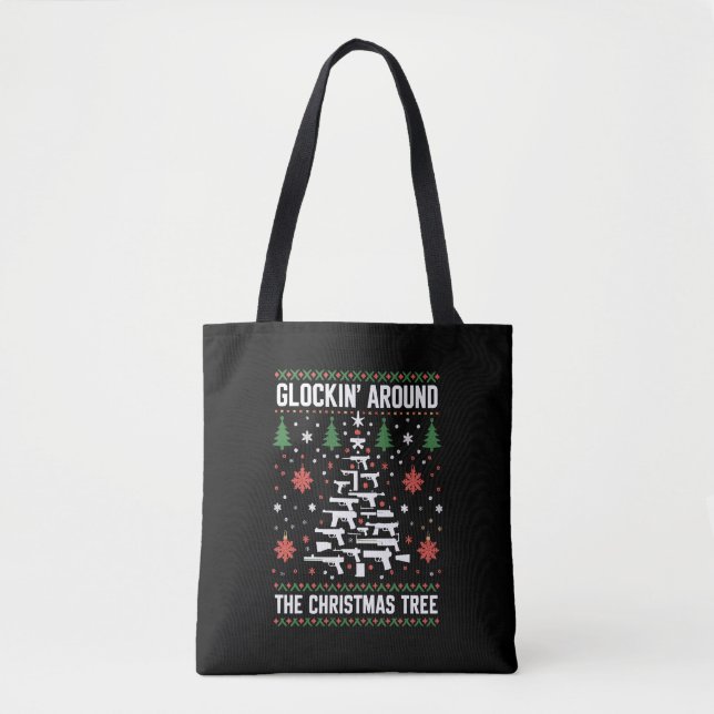 Tote Bag Fantastiques Armes de Feu Chauffeurs de Noël moche (Devant)