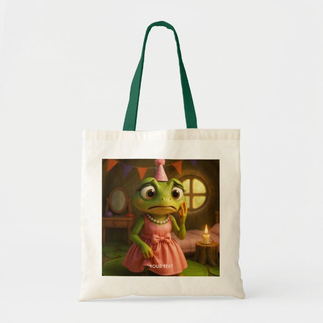 Tote Bag Fantasy Cute Frog Girl Party (Devant)