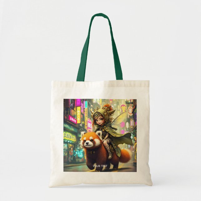 Tote Bag Fantasy Cute Wild Panda Ride (Devant)