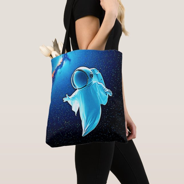 Tote Bag Fantôme cosmique dans la conception spatiale (De près)