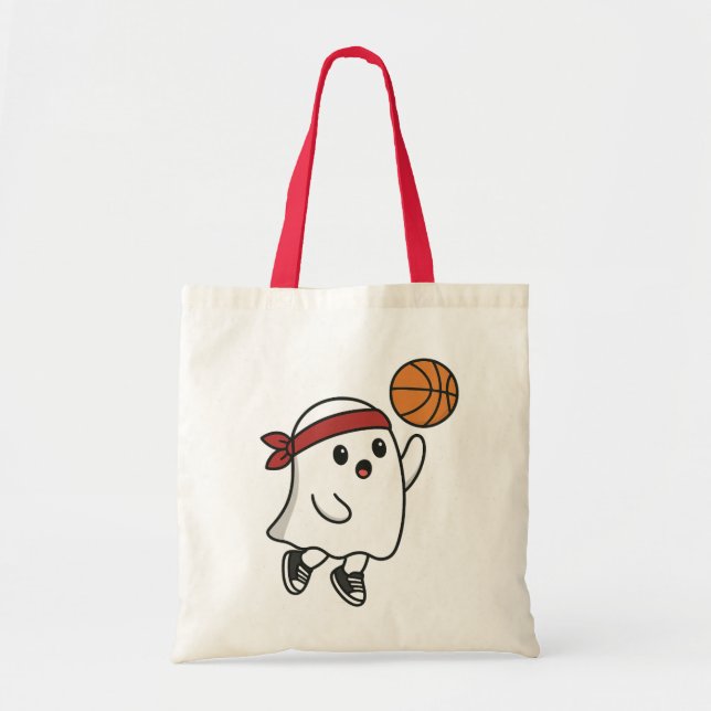 Tote Bag Fantôme de basket-ball éffrayant (Devant)