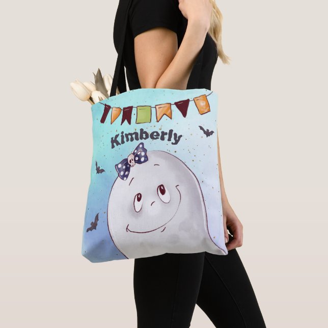 Tote Bag Fantôme de découpe personnalisé (De près)
