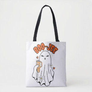 Tote Bag Fantôme D'Halloween Boo-Jee Cute Avec Paruline 40o