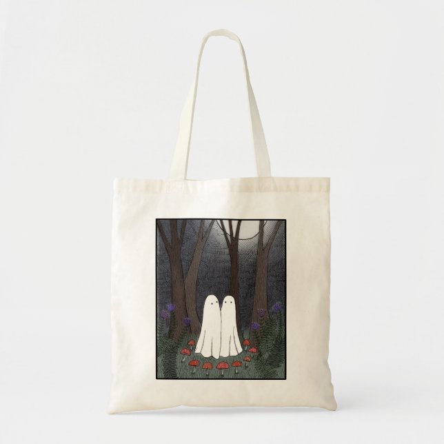 Tote Bag Fantômes dans le Cercle Magique de Champignons de  (Devant)